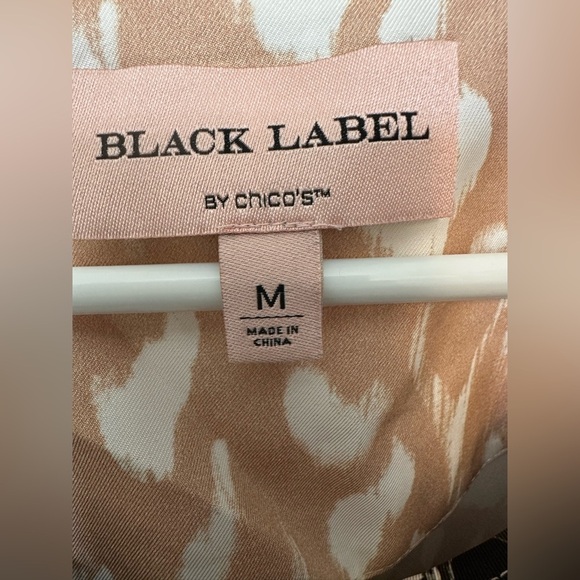 Chico’s Black Label Reversible Silk-Blend Anyway Top NWOT - Picture 5 of 5